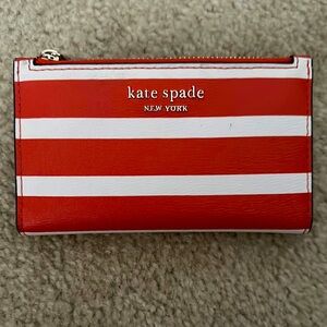 Kate Spade Bold orange and White Wallet